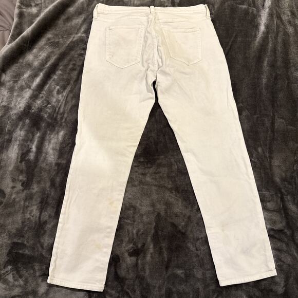 GAP 1969 Women's Girlfriend Jeans Denim White Size 29R 90s - Picture 12 of 16